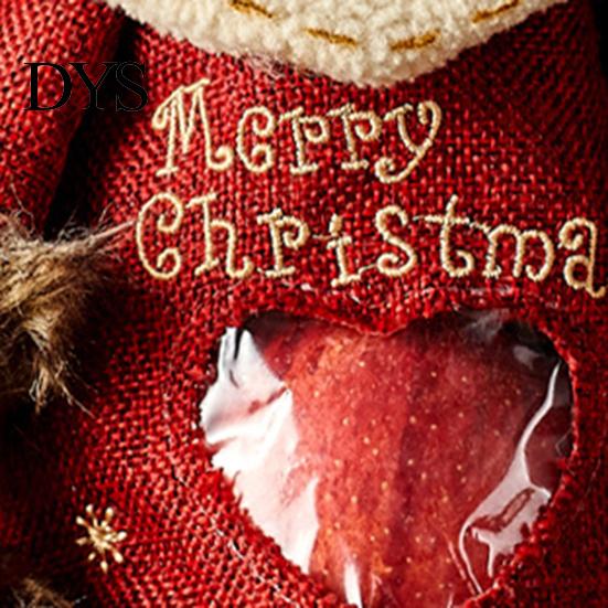 Christmas Tabletop Decorations Gift Bags with Zipper for Holiday Party Favors And Stocking Stuffers, Candy Storage Containers Cute Bag, Santa/Reindeer