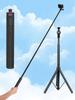 Selfie Stick Tripod W/ Extension Pole Extendable Travel Tripod Stand for Insta360 X5 Action 4/Pocket 3