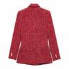 Spring New Arrival Women's Clothing Classic Style Texture Double Breasted Long Sleeves Lapel Casual Suit Jacket 9192156