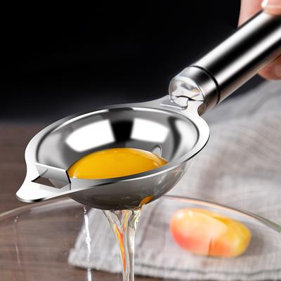 Eiweiß-Trenner, Edelstahl-Werkzeuge, Eier-Eigelb-Filter, Gadgets, Küchenzubehör, Trenntrichter, Löffel, Teiler, Utensilien