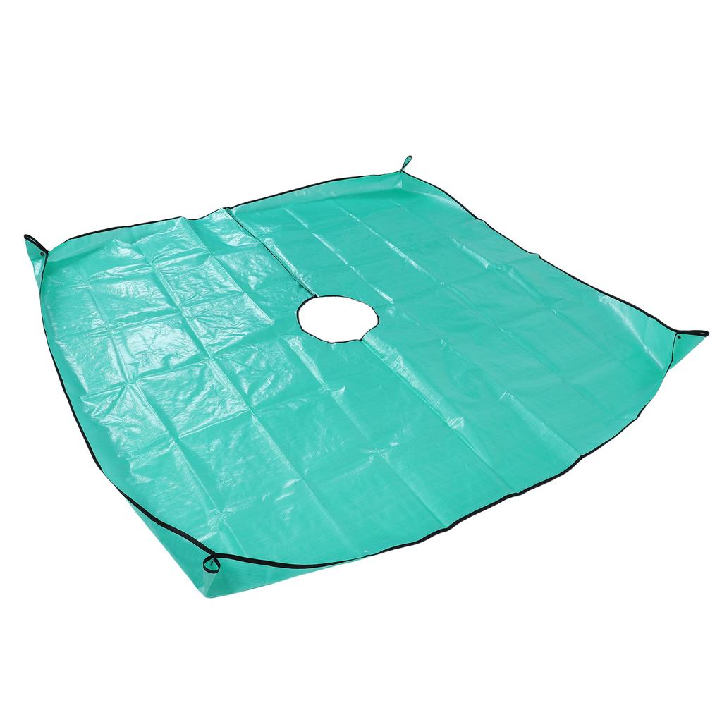 Landscape Tarp for Trimming Water Proof Pruning Tarp with 11.8 Inch Hole 4 Corner Buckles for Easy Fastening Leaf Collection
