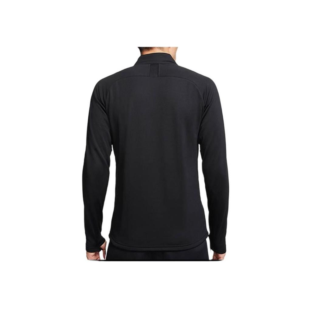 Nike Dri-FIT Color Block Half-Zip Training Football Jacket Men Jackets Black BQ7474-010