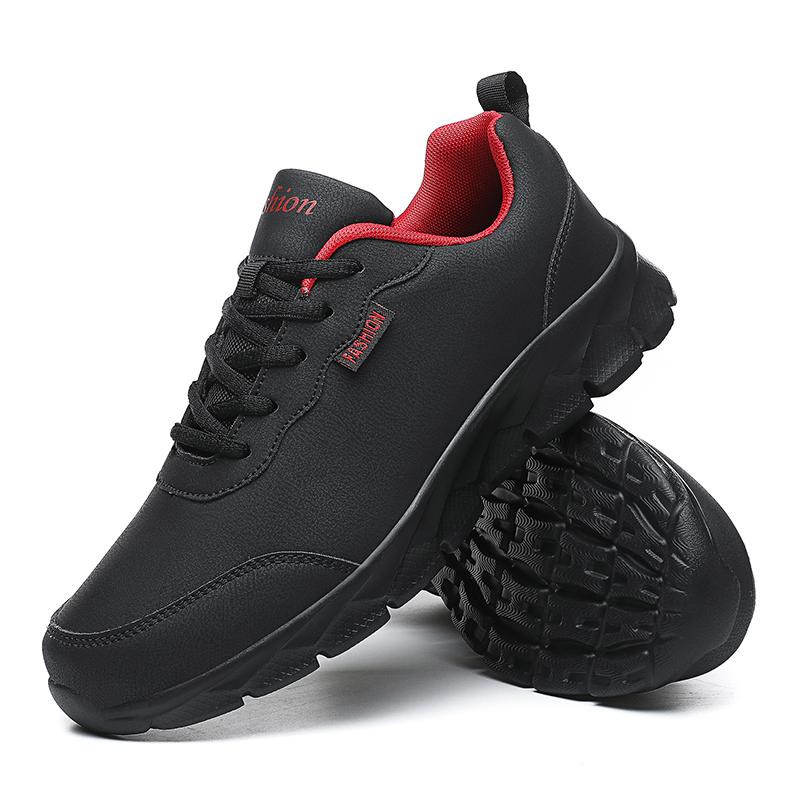 Spring /Autumn Leather Noodles Men's Large Size Shoes 39-48 Men's Shoes Low-top Men's Casual Sports Shoes