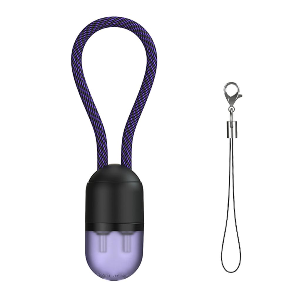 Compact 0.2M 240W USB C To USB C Cable Capsule Design with Lanyard Fast Charging Cable With Data Transfer Capability