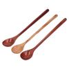Wooden Long Handle Spoons Wood Extended Multifunctional for Hot Pot Rice Kitchen Cooking Stirring