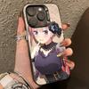 Anime Ichika N-Nakano Handyhülle für iPhone 17,16,15,14,13,12,11 Plus,Pro Max,XS,Farbige Silberbeschichtete Innenabdeckung