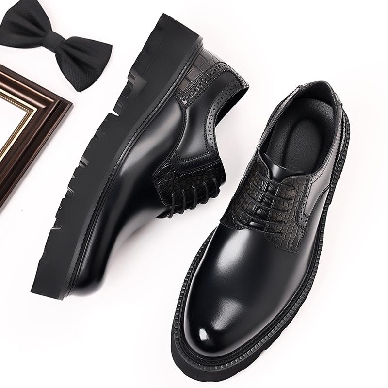Fashion Classic Mens Leather Oxford Shoes Handmade Business Shoes Pointed Toe Casual Footwear Party Wedding Shoes Formal Dress Sneakers