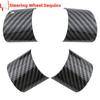 4pcs/set Steering Wheel Cover Sequin for Ford Mondeo 2004-2006 ABS Chrome Carbon Fiber Trim Sticker Interior Accessories