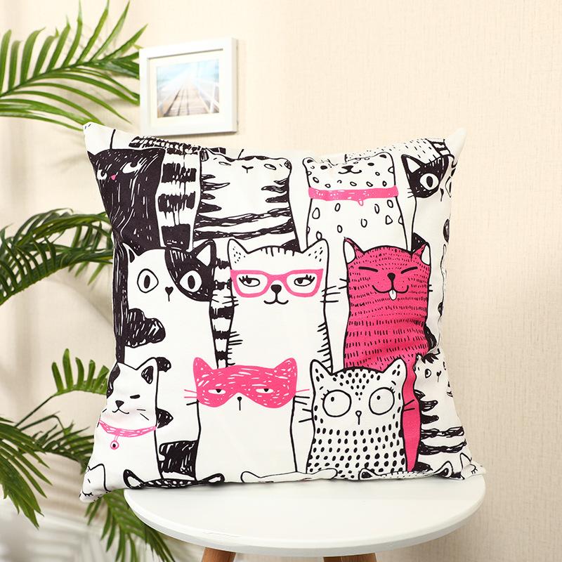 

Pillow Sofa Cushion Office Pillow Bedside Backrest Car Waist Support Pillow Cover Waist Pillow Cushion 45 * 45cm single throw pillow without core