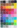 60-Cell 3mm Mixed Color Jelly AB Rhinestone Set for DIY Nails & Clothing