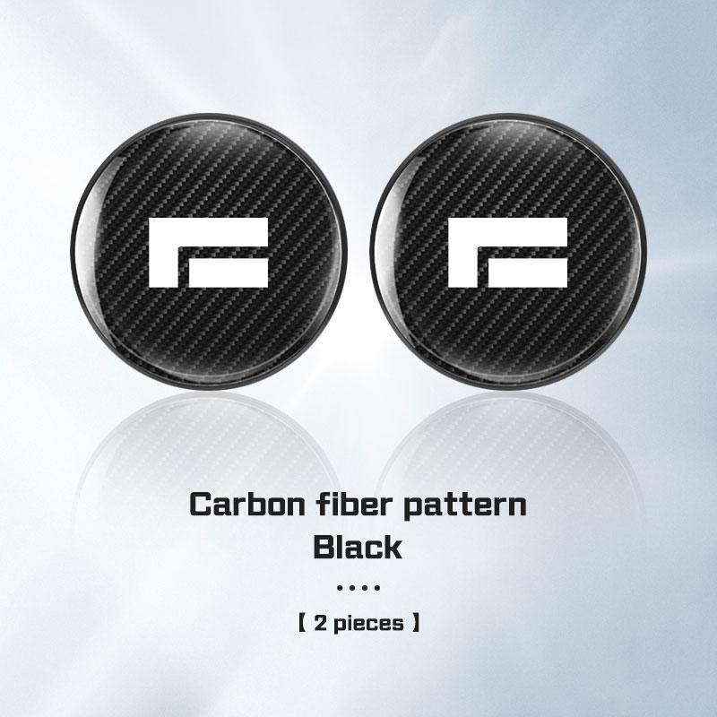 

For BAIC Jishi Polestone 01 Rox 01 2026 2026 2026 Carbon Fiber Car Coaster Water Cup Mat Anti-slip Pad Accessories diameter 6.8cm