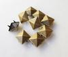 20/30/50Pcs 4~15mm Metal 4 Claw Rivets Square/Round Spike Studs Pyramid Rivets for Clothes Shoes Bags Belt Punk DIY Leathercraft