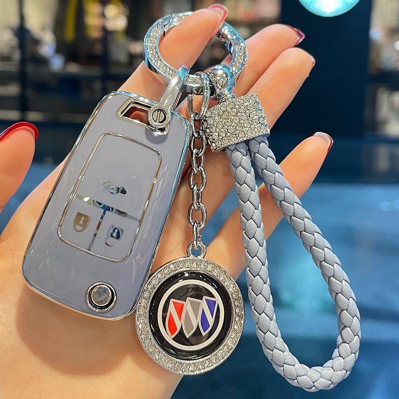 Women's Key Case for Buick Models: Excelle, Regal, Verano, Envision, Enclave, LaCrosse, GL8, Encore.