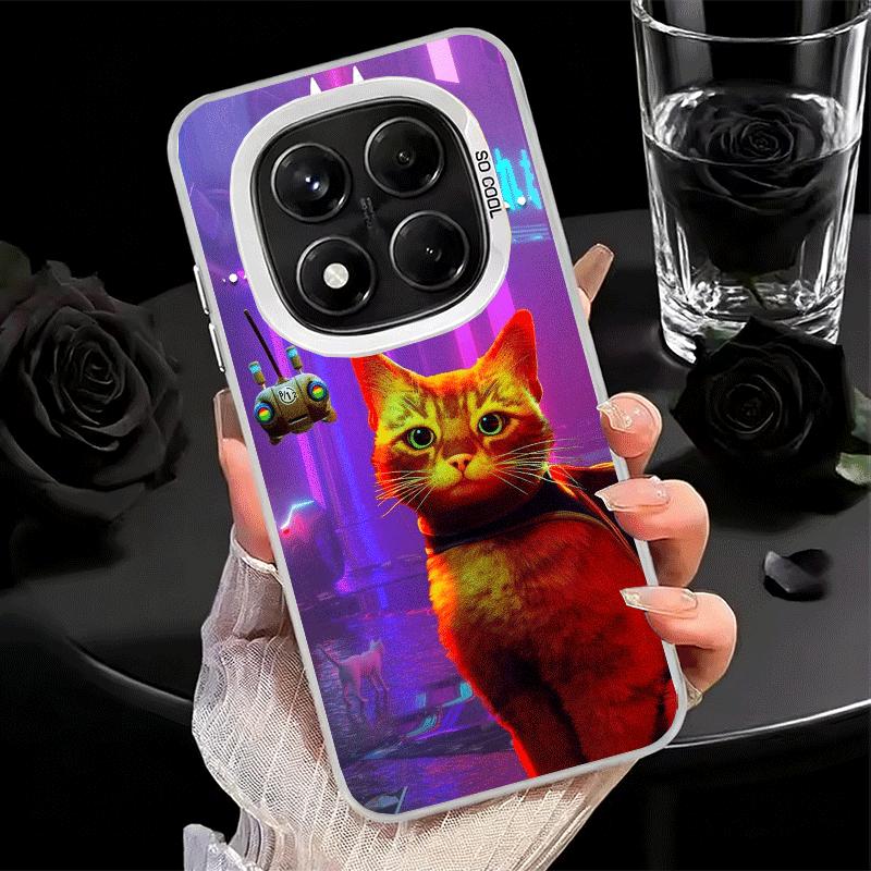 Stray Cat Game B-12 Weiche Handyhülle für Xiaomi Redmi Note 13 14 15 Pro Plus 12S 12 11S 11 11T 10S 10 Stoßfeste Abdeckung Rückschale
