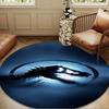 Dinosaur Moonlit Adventure Round Rug for Livingroom,Bedroom, Palyroom, Chair Rug, Area rug, Circle Carpet, Large Size Fan Christmas gift