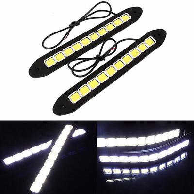 1X 10Led 12V Tagsüber Streifen Lampe Nebel Auto Fahren Wasserdicht