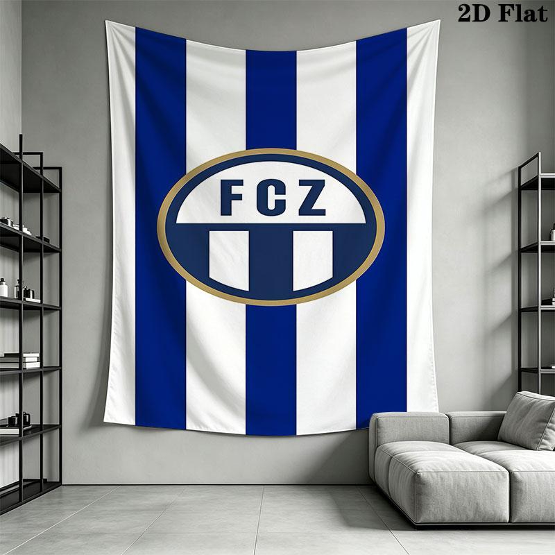 FC Luzern Wall Hanging Printed Fabric Blanket Decorative Tapestries for Bedroom Living Room Home Decor