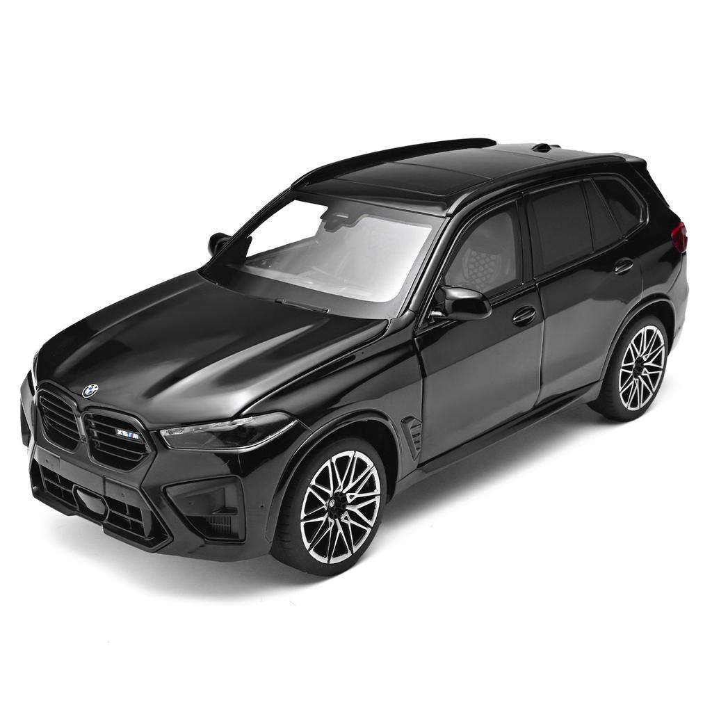1:24 X5M SUV Model Car Alloy Diecast Off-road Vehicles Sound Light Toy Doors Opened for Children Gifts