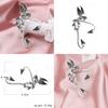 Modern Creative Angel Wing Ear Cuffs Simple Plated Geometric Earrings For Women