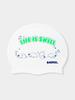 BARREL Kids Seal Friends Silicone Swim Cap White (B5Skasc001Wht)