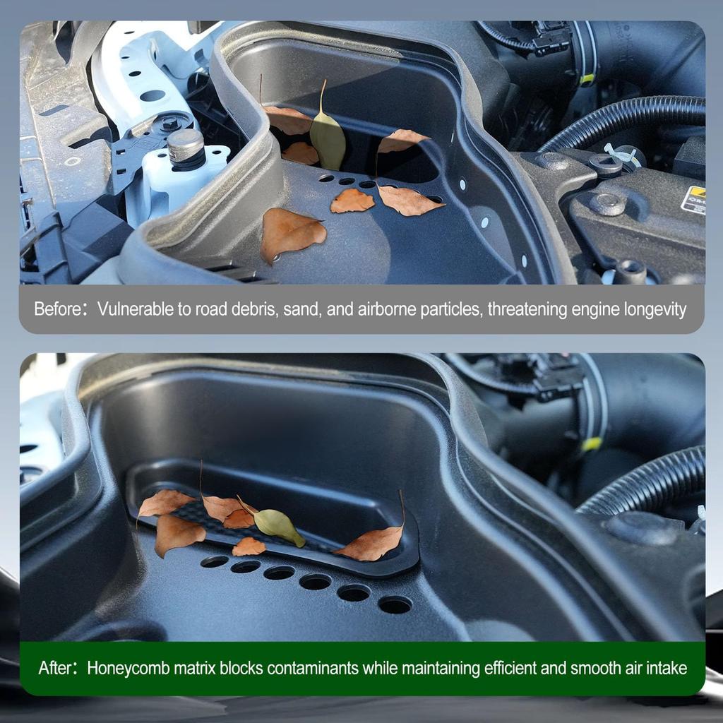 xipoqix Engine Filter Vent Protector Compatible with 2025 2026 Toyota 4Runner Air Intake Filter Cover 2024-2026 Tacoma Air Scoop Dust Cover