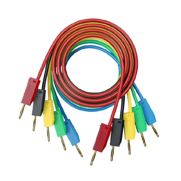 

Multipurpose 2mm Banana plugs Cable Metal Conductor Gold Contacts PVC Coated Laboratory Testing Wire for Electrical Test 1