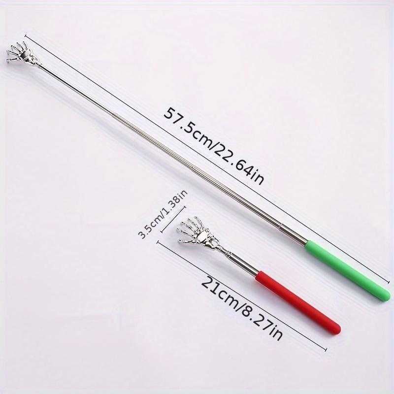 Stainless Steel Telescopic Back Scratcher Adjustable Length Durable Easy To Carry Itching Shoulders and Body Manual Scratcher