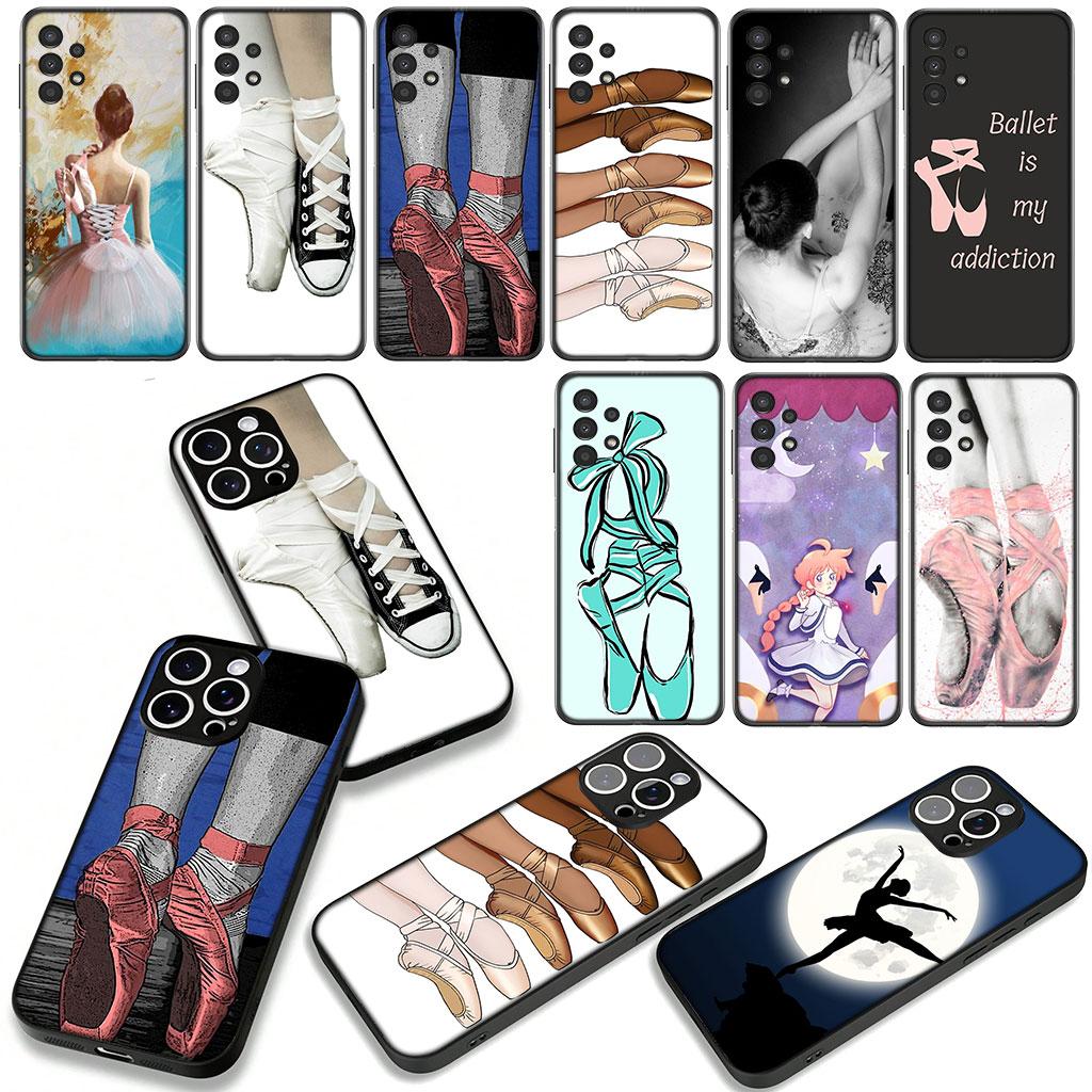 For Samsung Galaxy A25 A37 A57 A12 A14 A50 A51 A70 A71 A72 A21S A04 M15 Note 20 9 8 10 Case Dance Girl Ballerina Ballet Dancing
