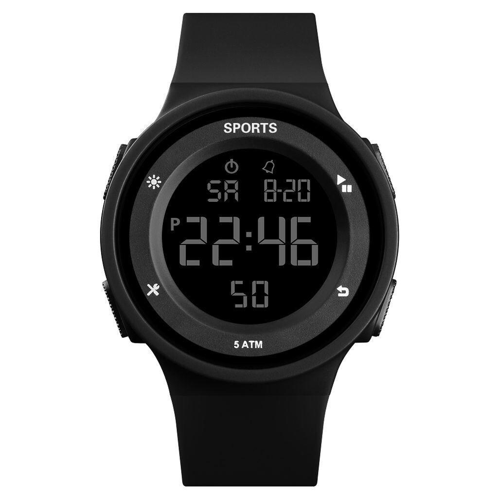 Round Waterproof Luminous Alarm Clock Multifunctional Student Watch - College Youth Edition.