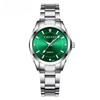 Elegant Dames Quartz Horloge Lichtgevend Waterdicht Roestvrijstalen Band Eenvoudig Casual Dames Zakelijk Polshorloge