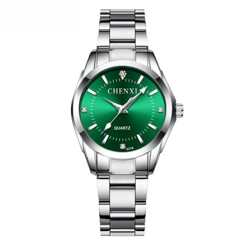 Elegant Dames Quartz Horloge Lichtgevend Waterdicht Roestvrijstalen Band Eenvoudig Casual Dames Zakelijk Polshorloge