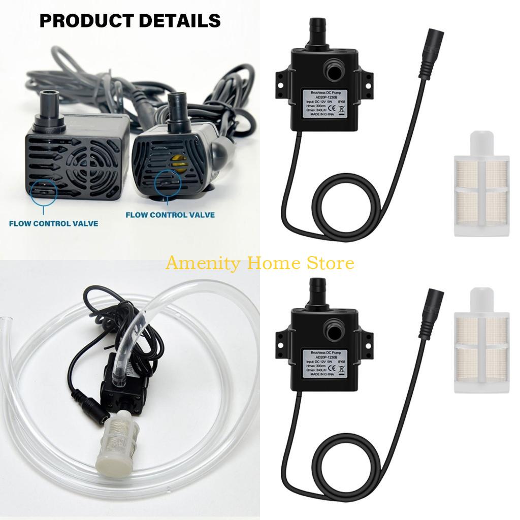 F26C DC12V Small Submersibles Water 240L/H Aquarium Fish Tanks Low Noise China Mainland
