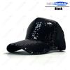 New Fashion Unisex Adjustable Baseball Cap With Shiny Sequins Rainbow Sequins Classic Men Women Outdoor Casual Sport Trucker Hat