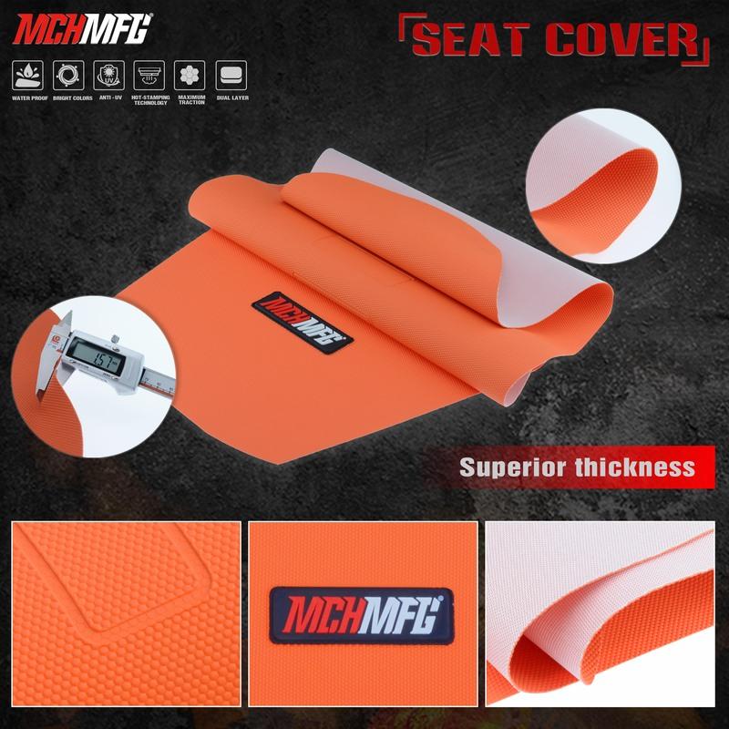 MCHMFG Rib Ribbed Gripper Seat Cover in Waterproof Set Protection Antislip Upset Apply to For SXF EXC KXF CRF YZF WR TC TE