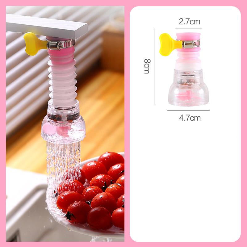 

Змішувач Бризковідвідник Кухонний фільтр для очищення води Висувний поворотний з каменем Maifan Водозберігаючий душ рожевий