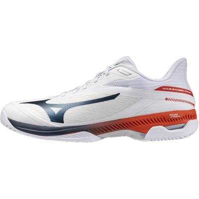 Wave Exceed Court Tennis Shoes Lightweight Stability Unisex Sneaker White Orange 61GA261802