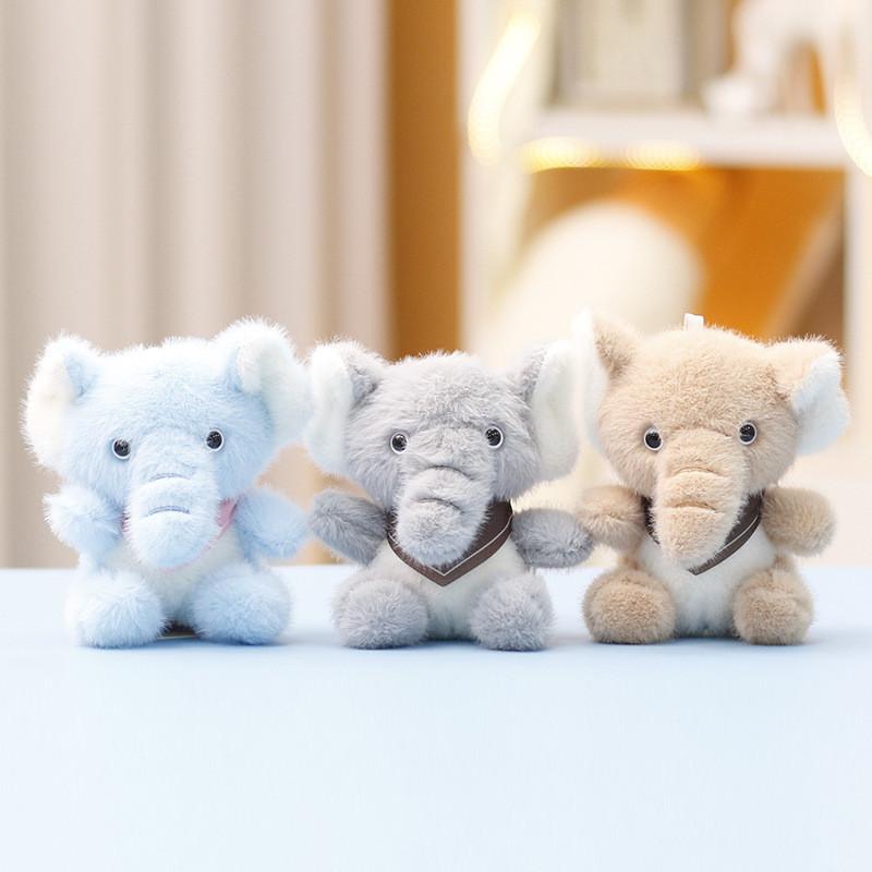 Cute Elephant Plush Doll With Pp Cotton Filling For Children Baby Gift Accessories
