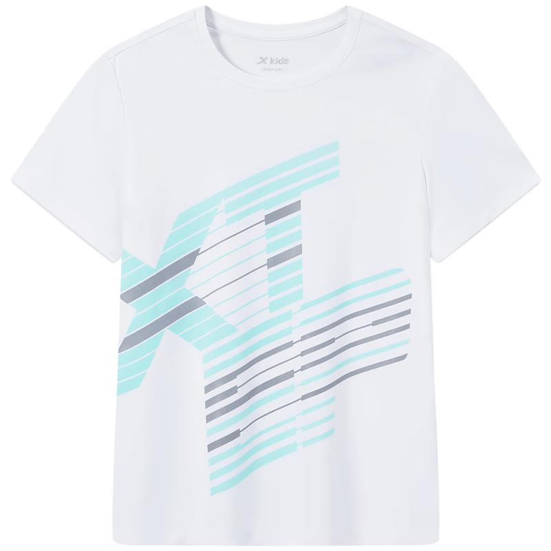XTEP Boys  Round Neck Short Sleeve Knit Shirt 120