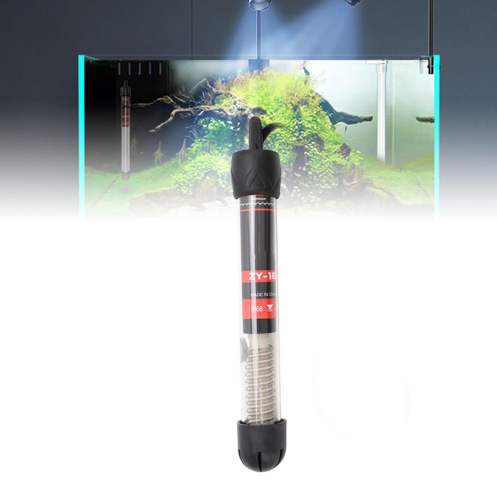 Submersible Aquarium Heater Automatic Constant Temperature Glass Fish Tahk Heater with 2 Suction Cups