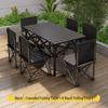 Tragbares Outdoor-Klapptisch- und Stuhlset für Camping, Grillpartys und Terrassen