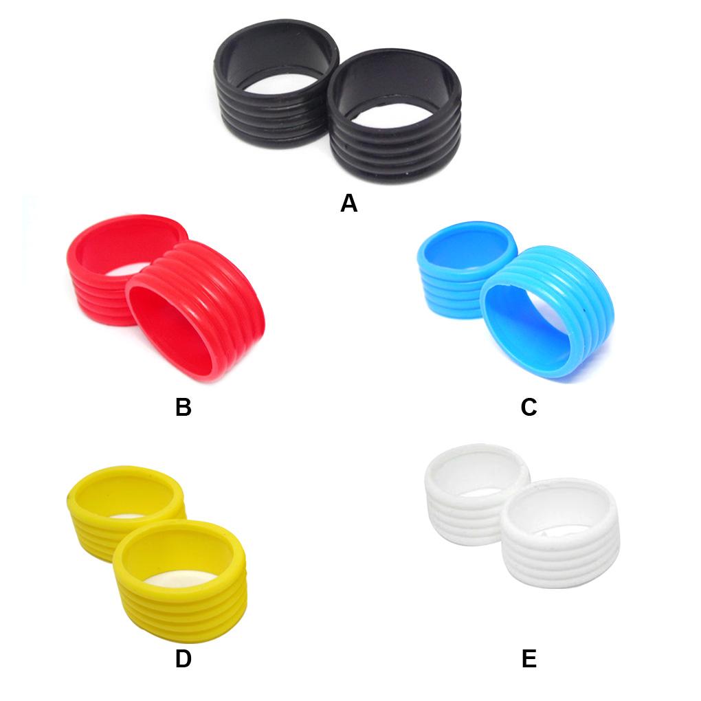 2 Pieces Racket Grip Rubber Ring Badminton Bat Overgrip Fix Holder Protector Supplies Universal Professional Accessories