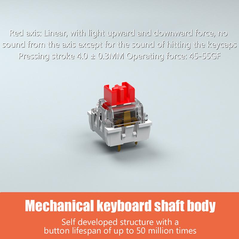 20Pcs Mechanical Keyboard Linear Switch Hifi Sound Rgb Smd Gaming  Swap Switch