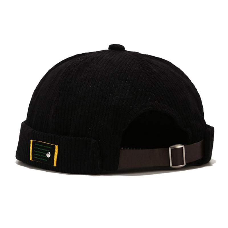 Men Women Brimless Beanie Cap Retro Dome Unisex Skullcap Sailor Cotton Mechanic Trendy Color Elastic Panels Docker Hat