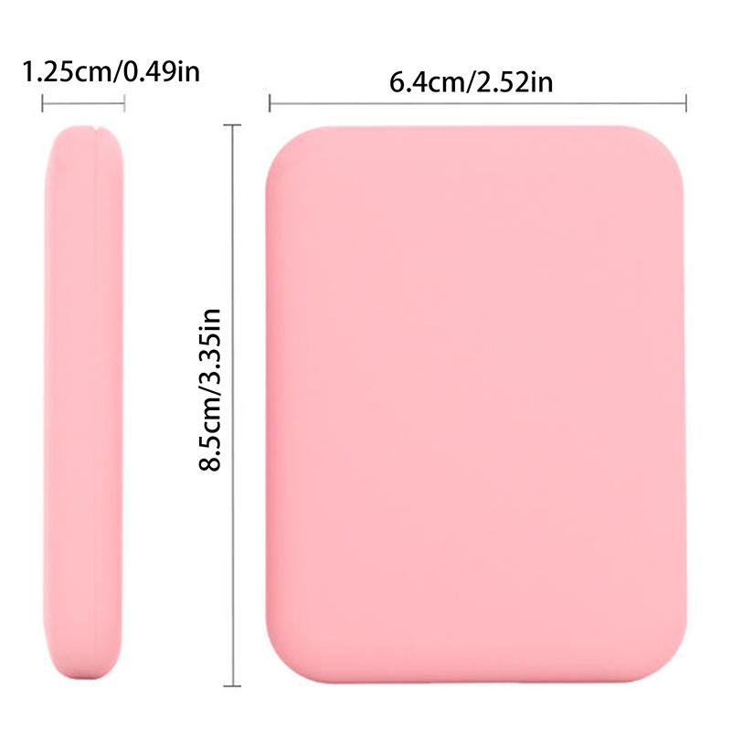 Mini Compact Led Makeup Mirror With Light 2X Magnifying Small Pocket Portable Travel Pink Black Foldable Cosmetic Vanity Mirrors