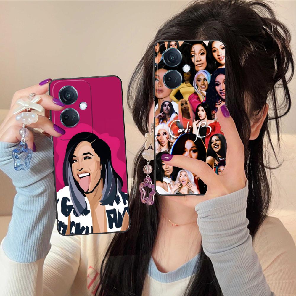 Cardi B Matte TPU Mobile Phone Case for OPPO Reno 14 13 12 11 10 9 8 7 6 5 F T Pro 5G Colorful Printing Cover