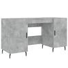 VidaXL Bureau gris béton 140x50x75 cm bois d'ingénierie 829568