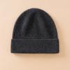 % Pure Cashmere Top Luxury Women's Solid Color Simple Wind First-line Knitted Seamless Headgear Average Size