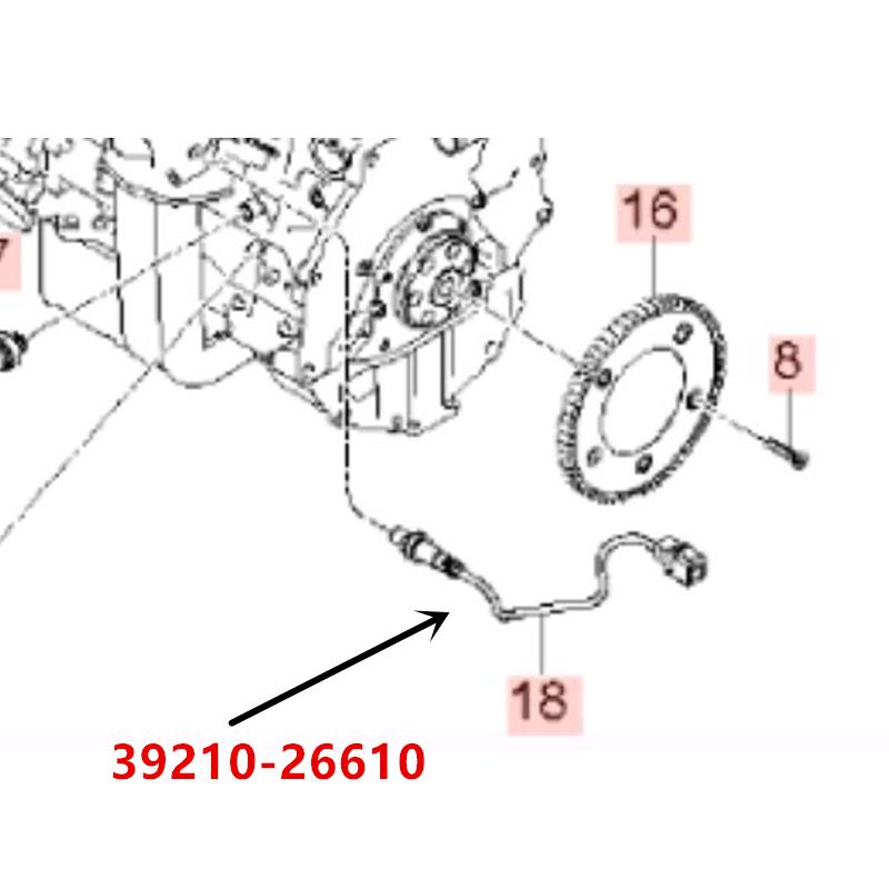 

39210-22610 39210-26610 Передній кисневий датчик для Hyundai 06 Elantra 1.6L 3921022610 3921026610 39210-26610
