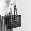 Portable Mesh Shoulder Bag Large Capacity Hollow Makeup Storage Bag Transparent Multifunctional Beach Bags Women