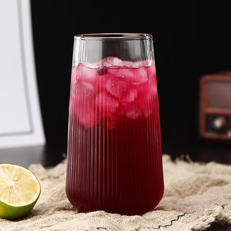 Shangqi Japanese Style Vertical Stripe Glass Tumbler